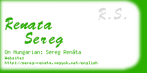 renata sereg business card